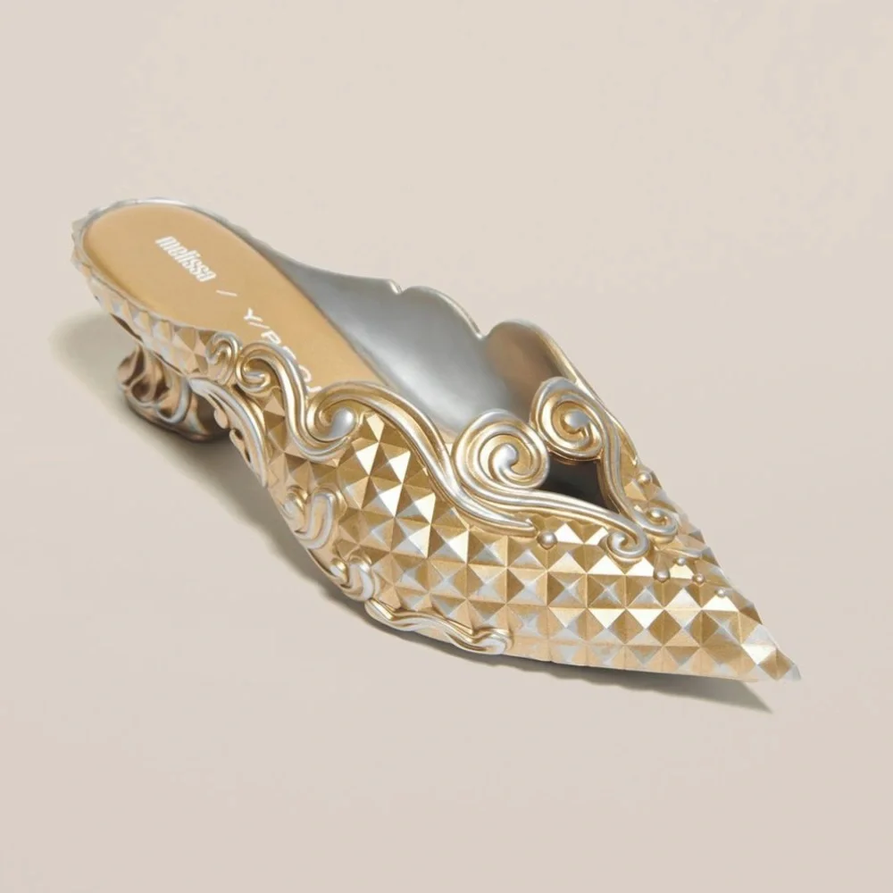Melissa Court Shoe + Y/Project Silver/Gold - jmstylebd.com